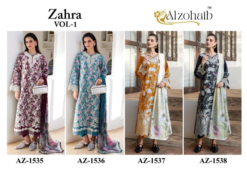 Alzohaib zahra vol-1 brand salwar suit wholesale